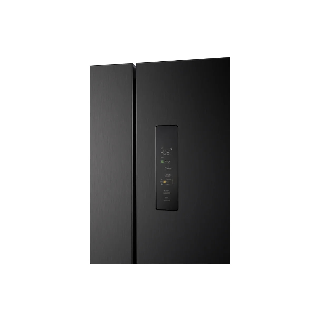 Chiq Black Steel 601L Cross door fridge