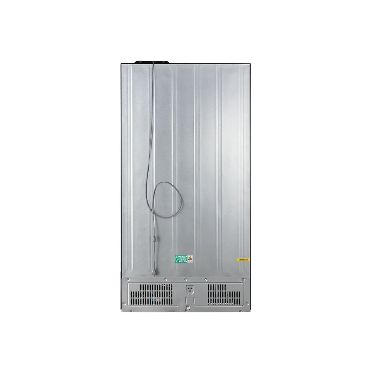 Chiq Black Steel 601L Cross door fridge