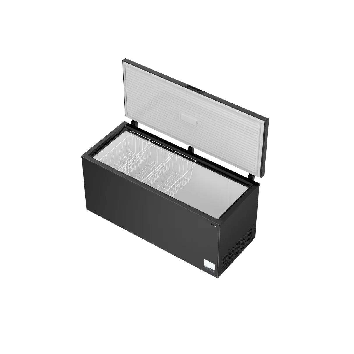 Chiq 500L black hybrid chest freezer