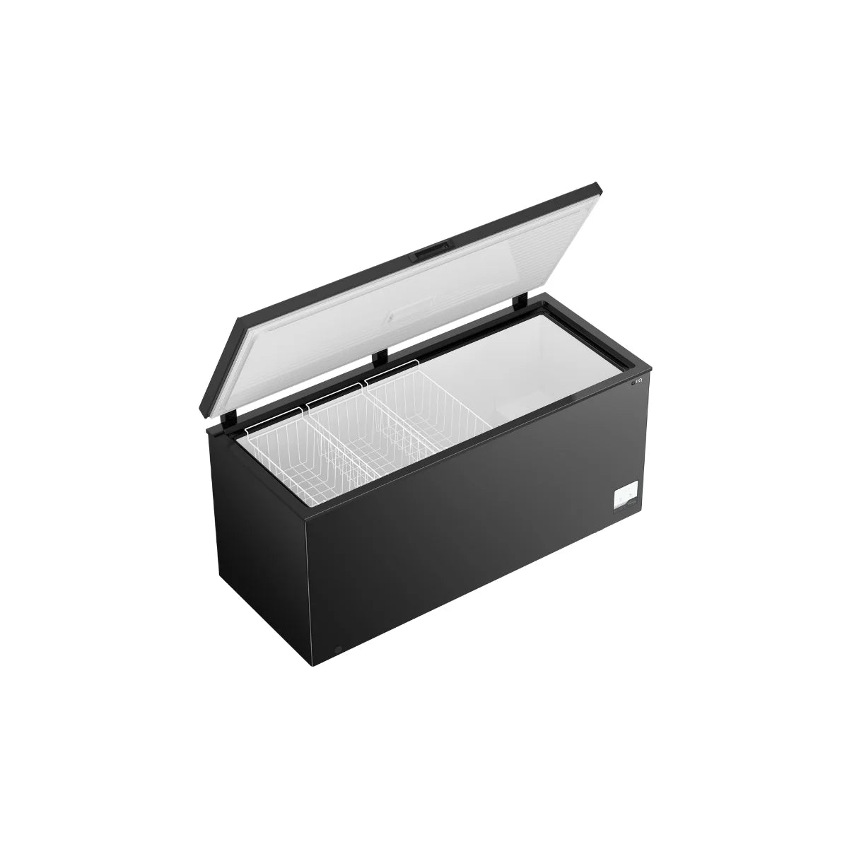 Chiq 500L black hybrid chest freezer
