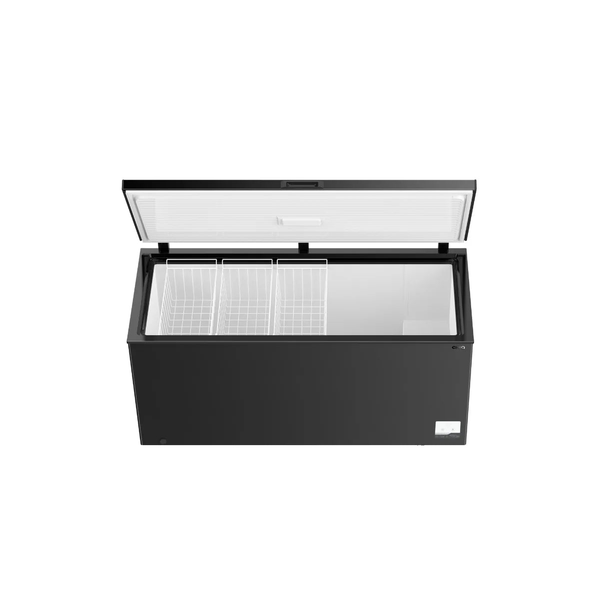 Chiq 500L black hybrid chest freezer
