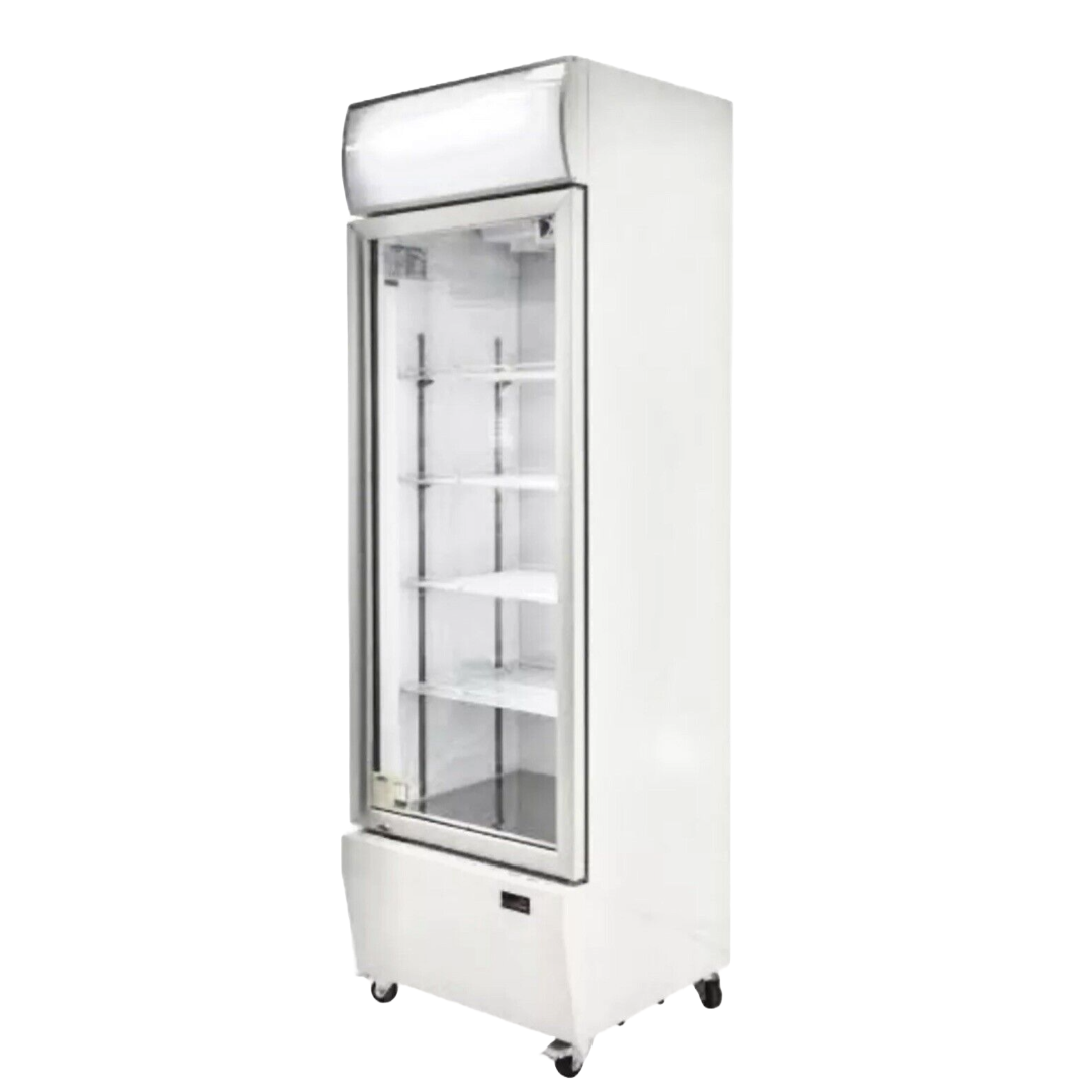 Eurotag 280Lt White display glass door commercial fridge