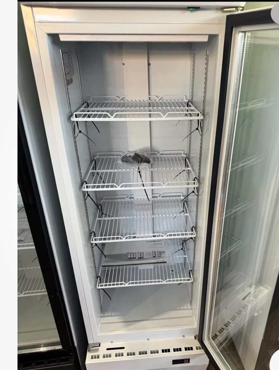 Eurotag 280Lt White display glass door commercial fridge