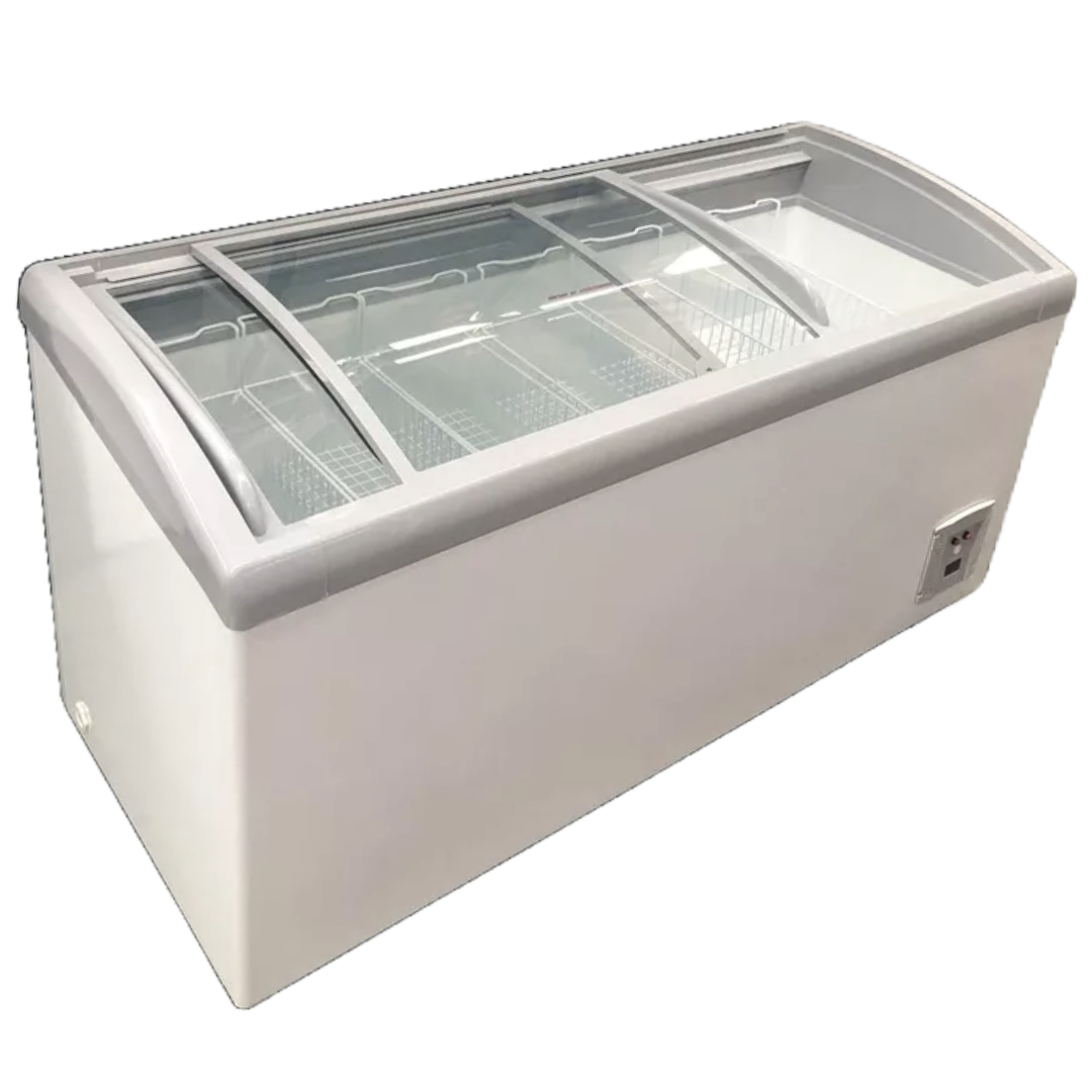Eurotag 620Lt Angle top glass commercial chest freezer
