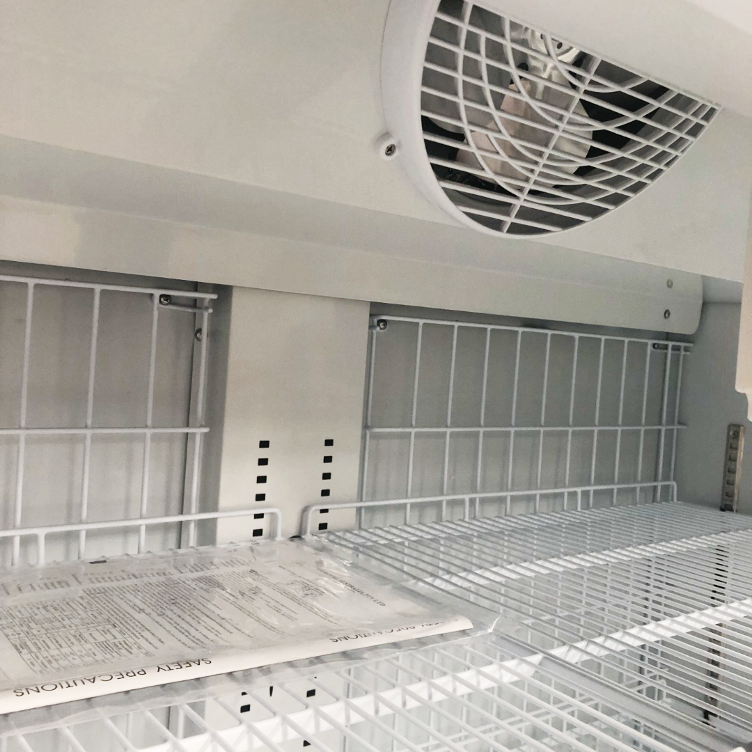 Eurotag 890L double glass door commercial upright freezer