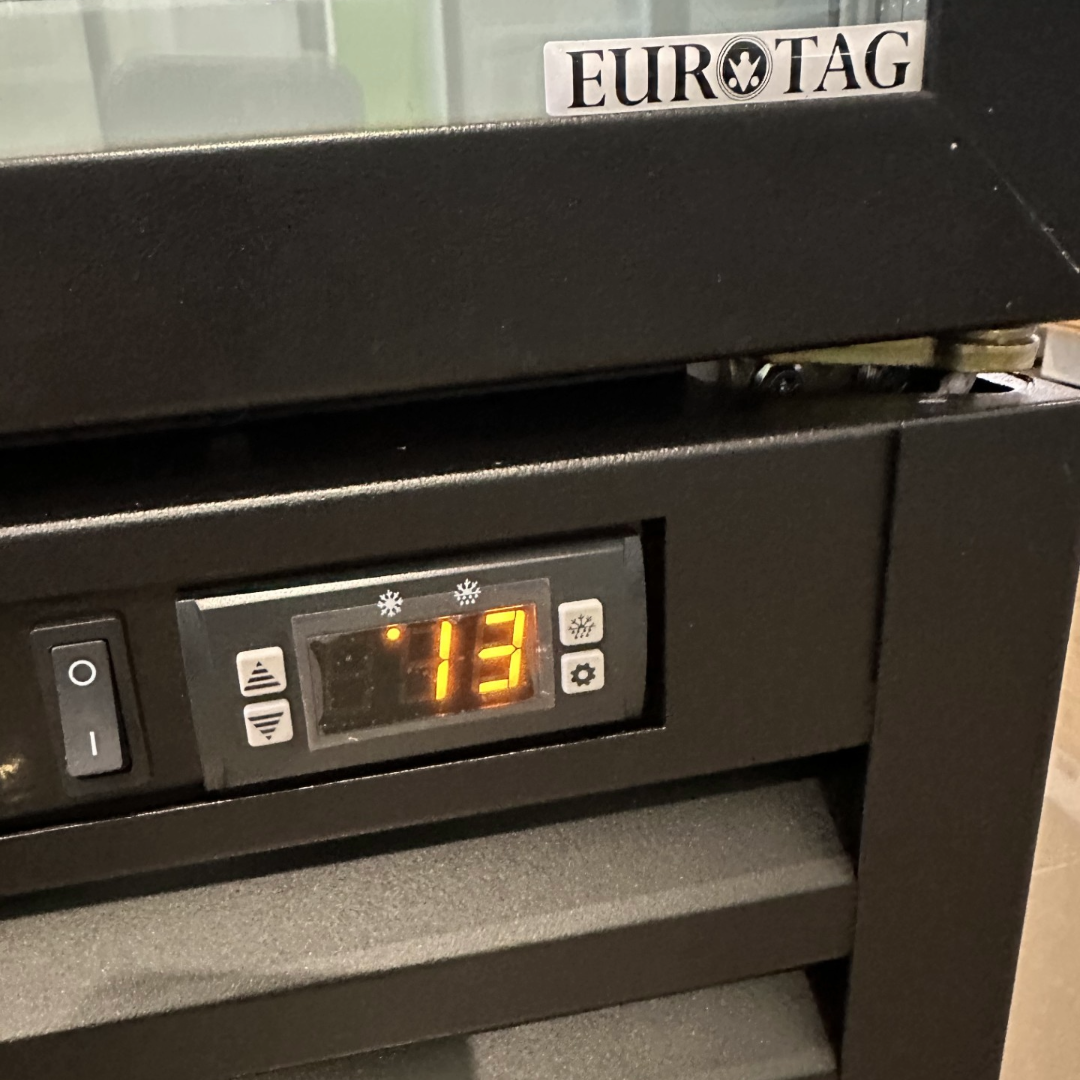 Eurotag 890L double glass door commercial upright freezer
