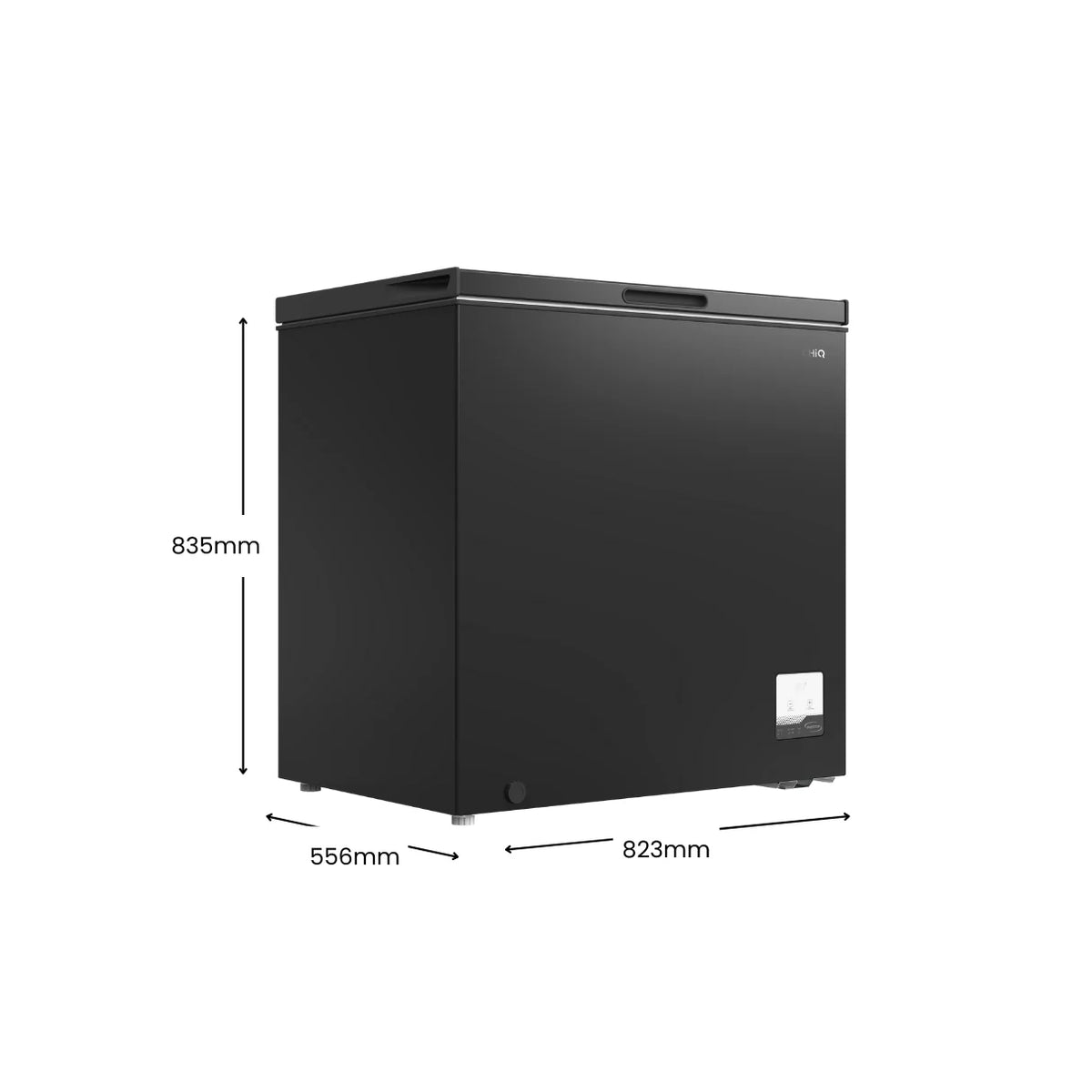 Chiq 199L Hybrid chest freezer Black