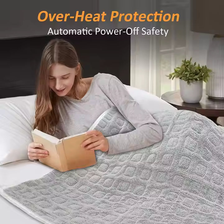 Mirelli heated under/over single throw blanket
