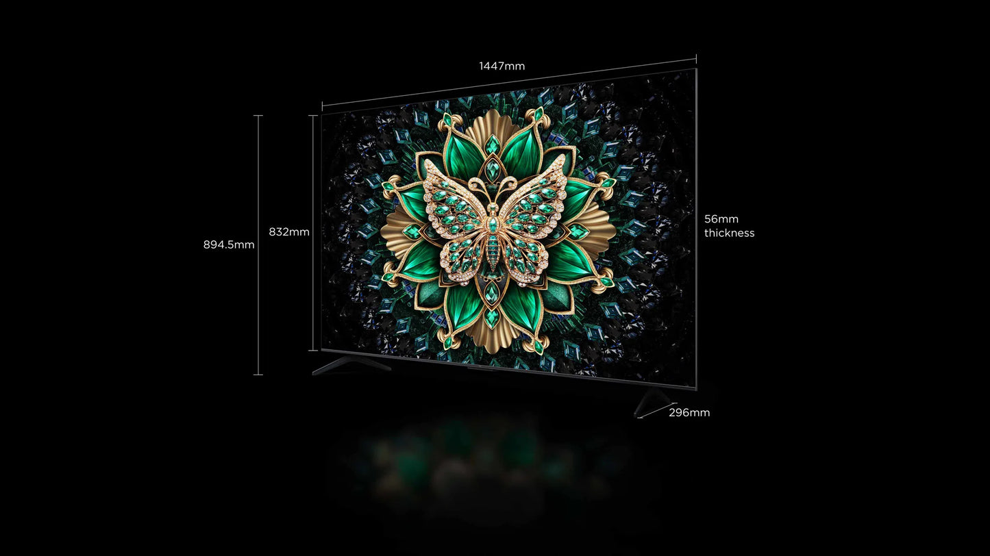 TCL 55C6K - 55 inch Premium QD-Mini LED Tv - Certified refurbished