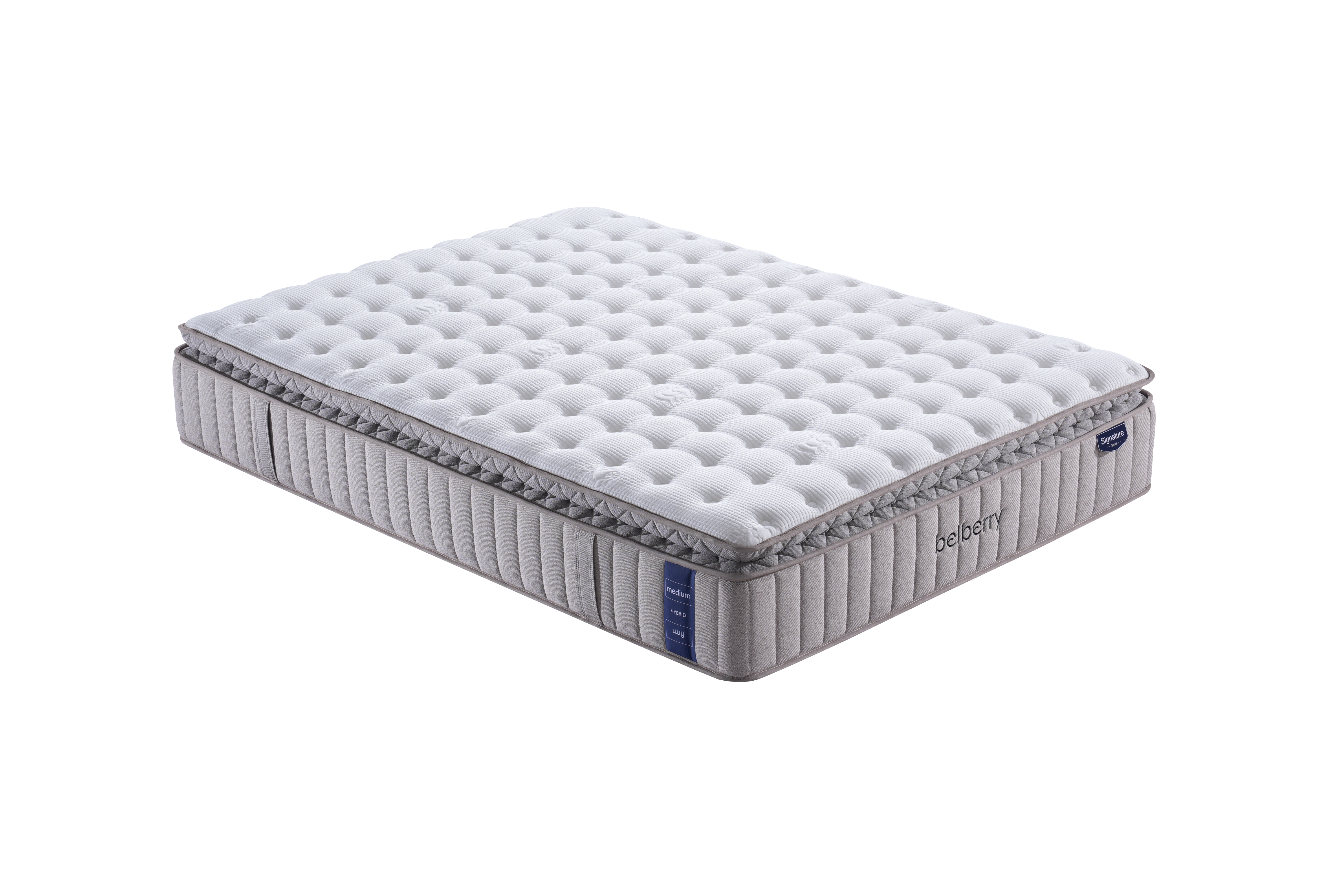 Belberry Signature 34cm Pillowtop Med/Firm Hybrid Pocket Spring Reversible Queen Mattress (Copy)