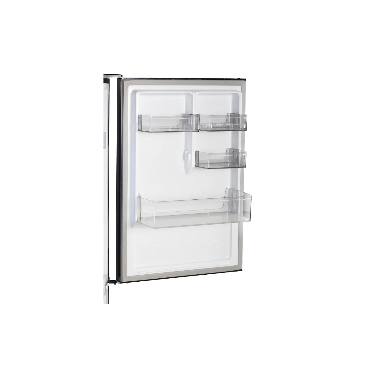 Chiq Black steel 283L bottom mount fridge