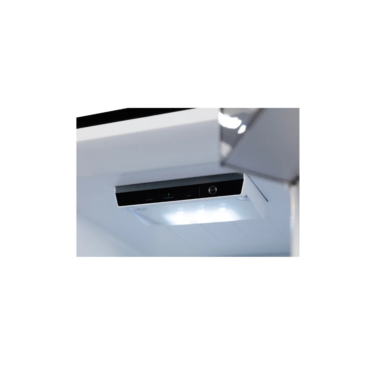 Chiq Black steel 283L bottom mount fridge