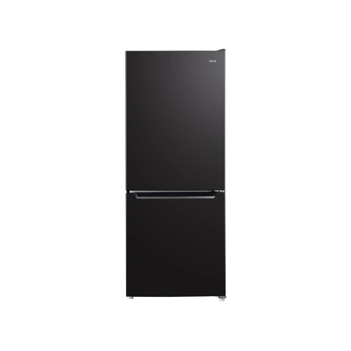 Chiq Black steel 283L bottom mount fridge