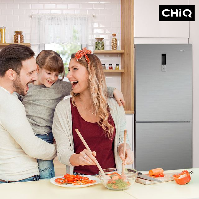 Chiq 396L Stainless Steel Bottom mount fridge