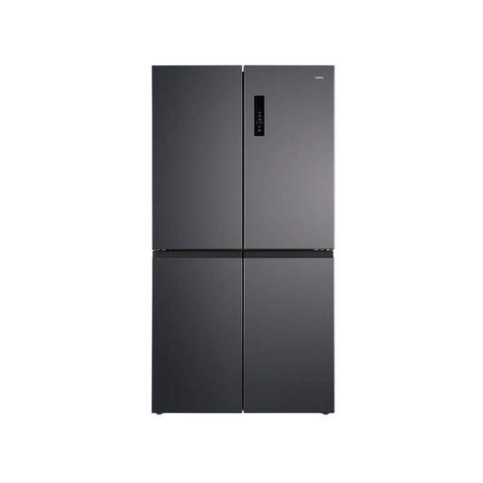 Chiq Black Steel 601L Cross door fridge