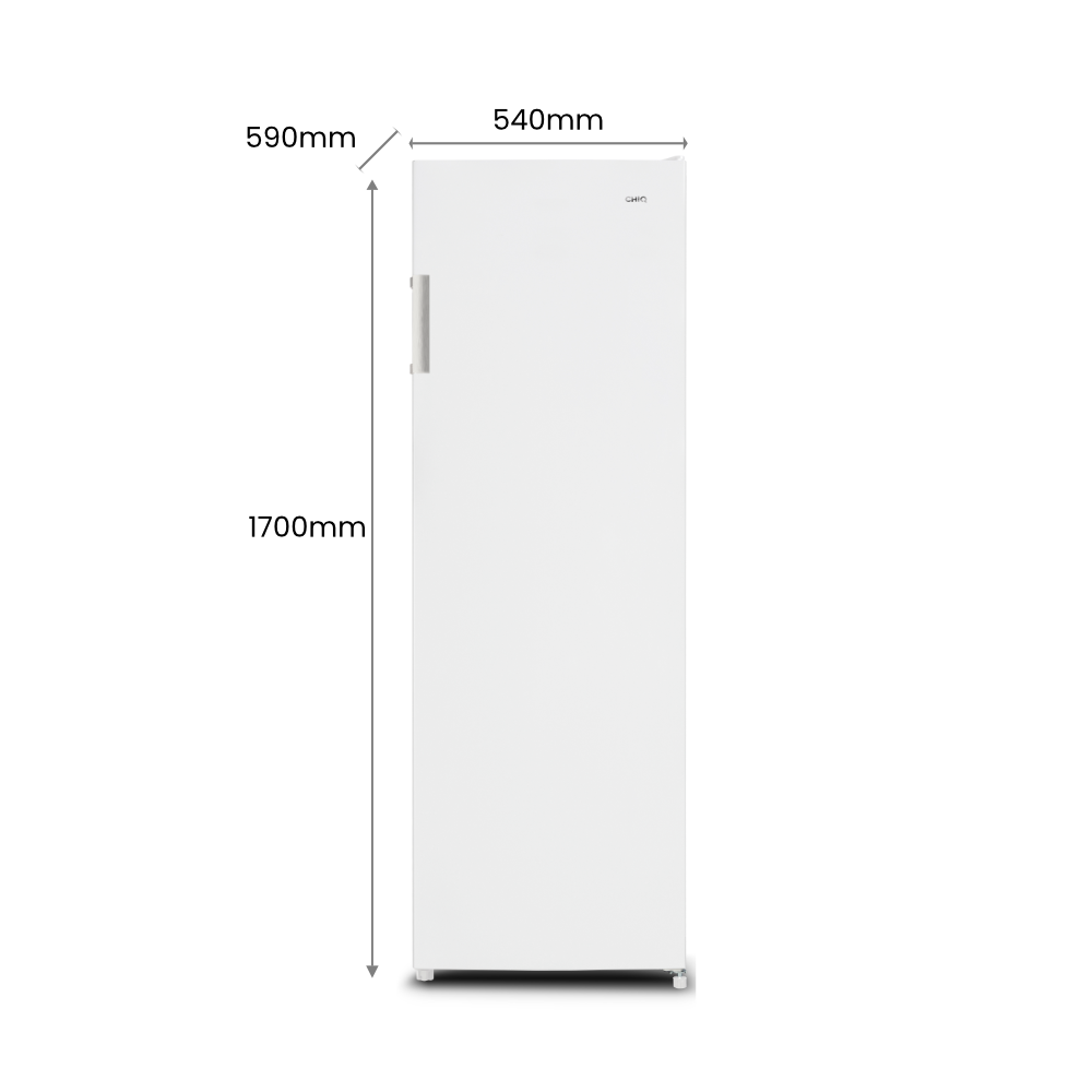 Chiq 206L White Frost free upright freezer