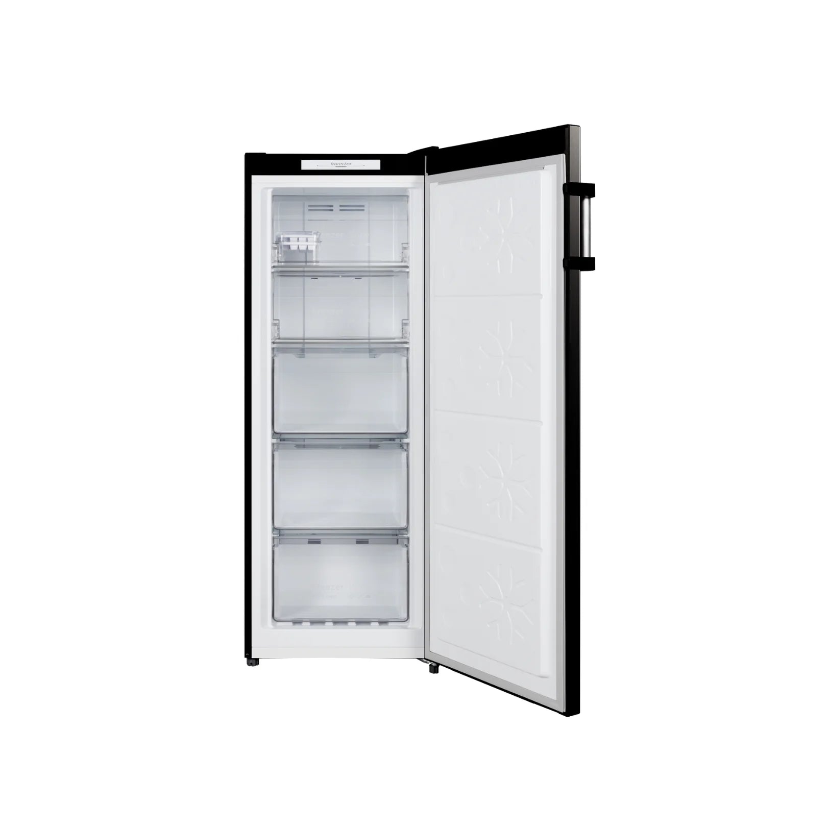Chiq 166L Hybrid Fridge / Freezer Black Steel