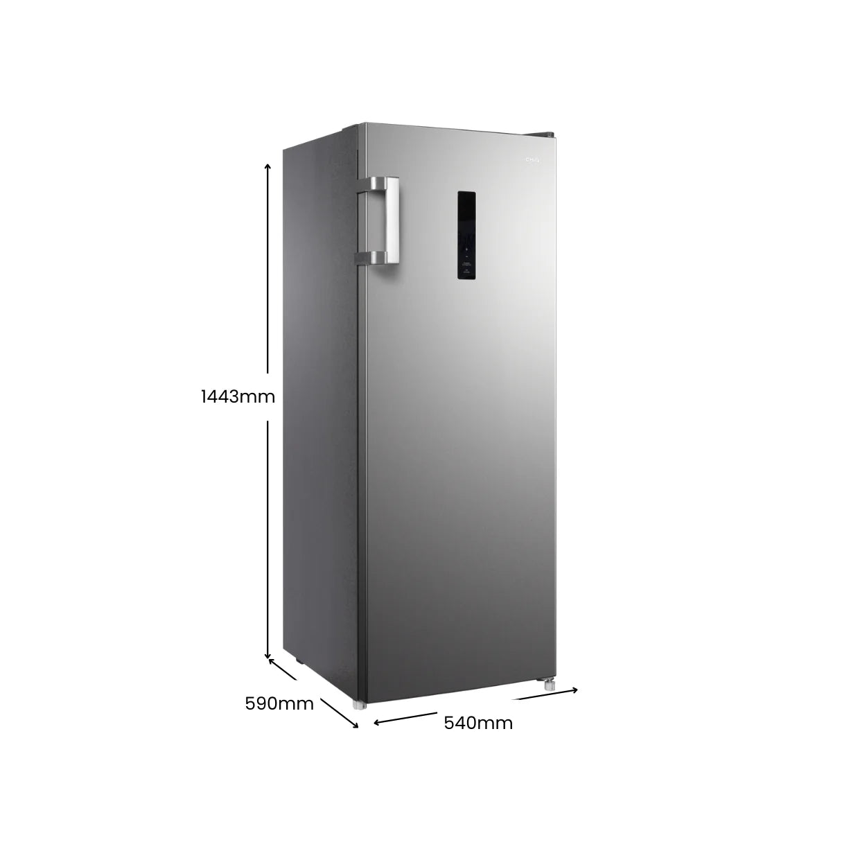 Chiq 166L Stainless Steel upright hybrid freezer