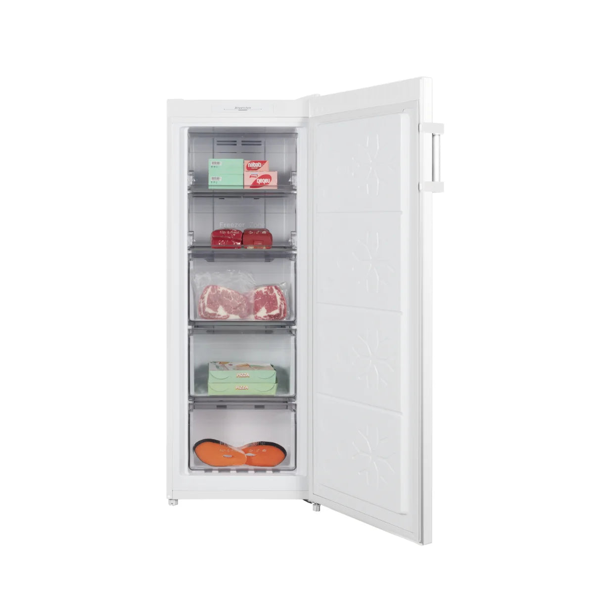 Chiq 166L white upright freezer/fridge hybrid