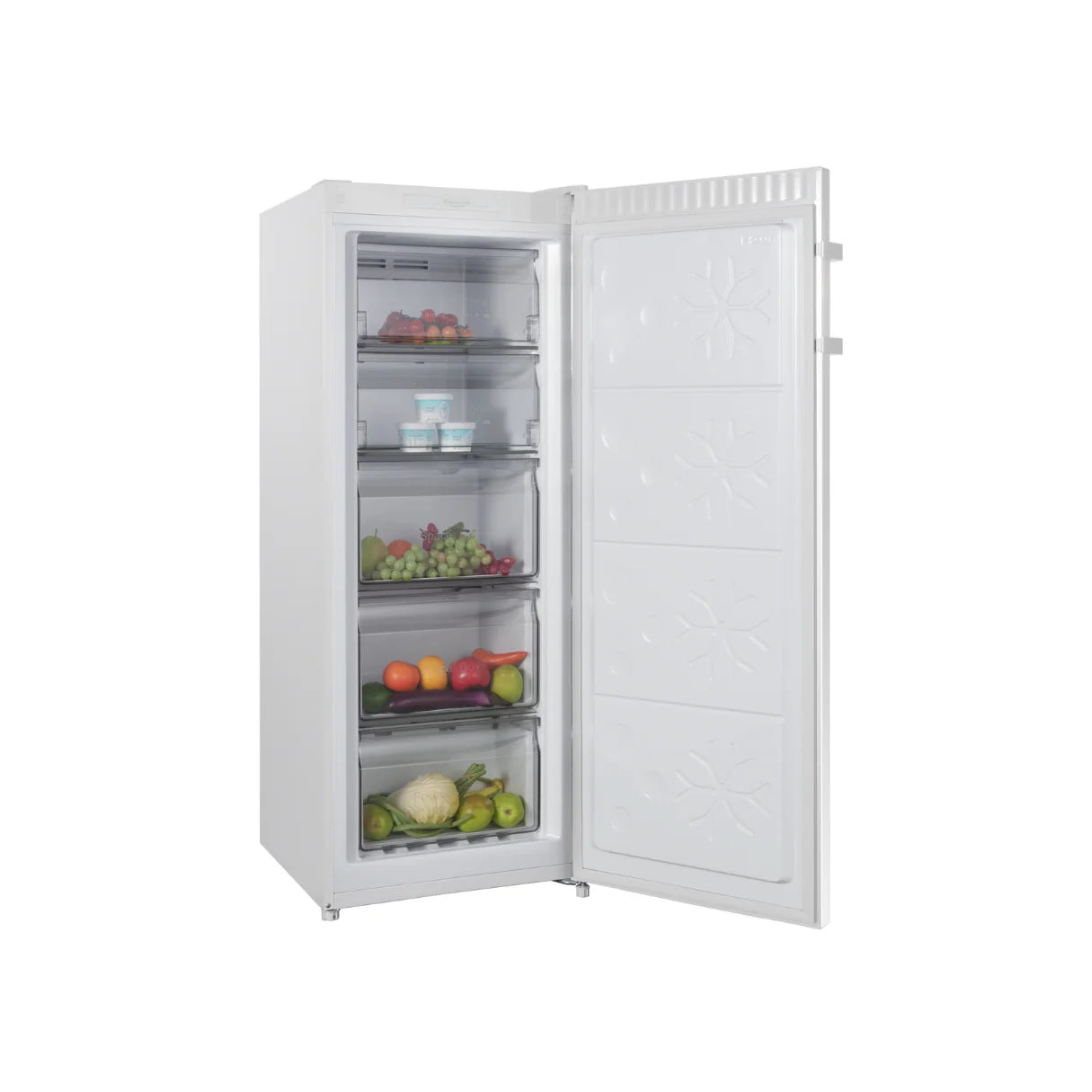 Chiq 166L white upright freezer/fridge hybrid