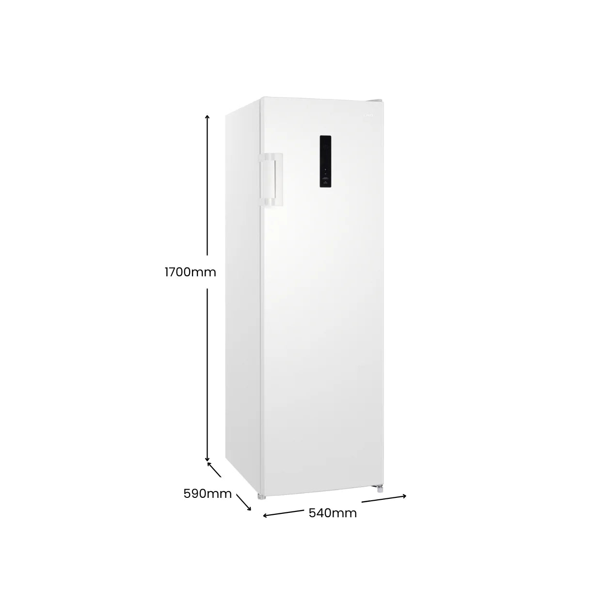 Chiq 206L white upright freezer / fridge hybrid