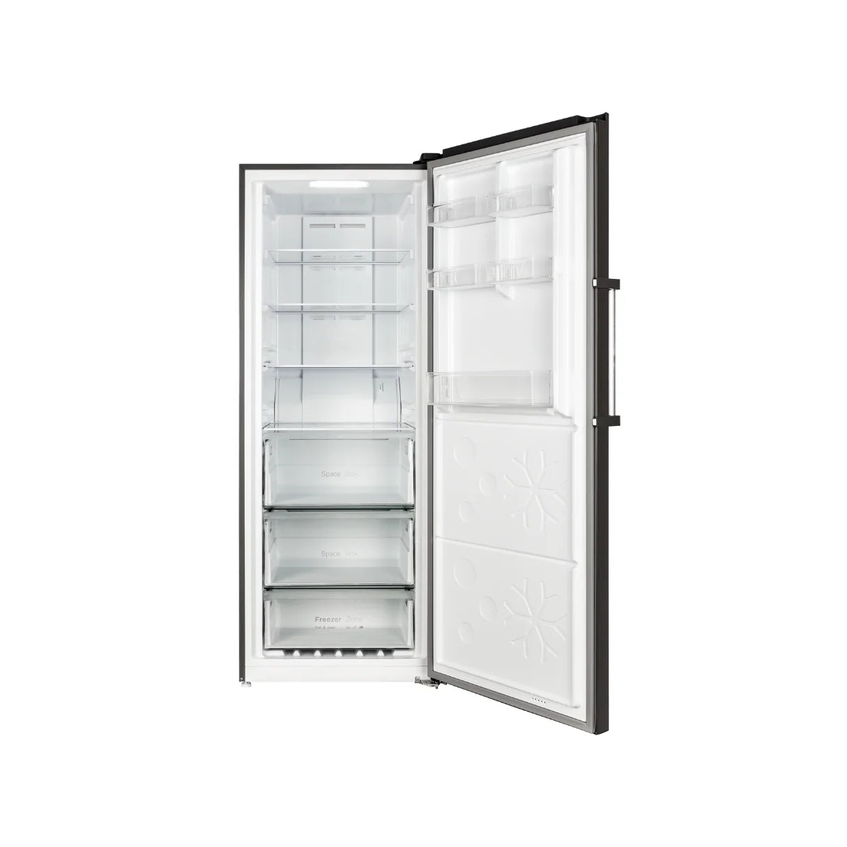 Chiq 380L - CSH379NBSR5 Upright freezer Black Steel Right hinge