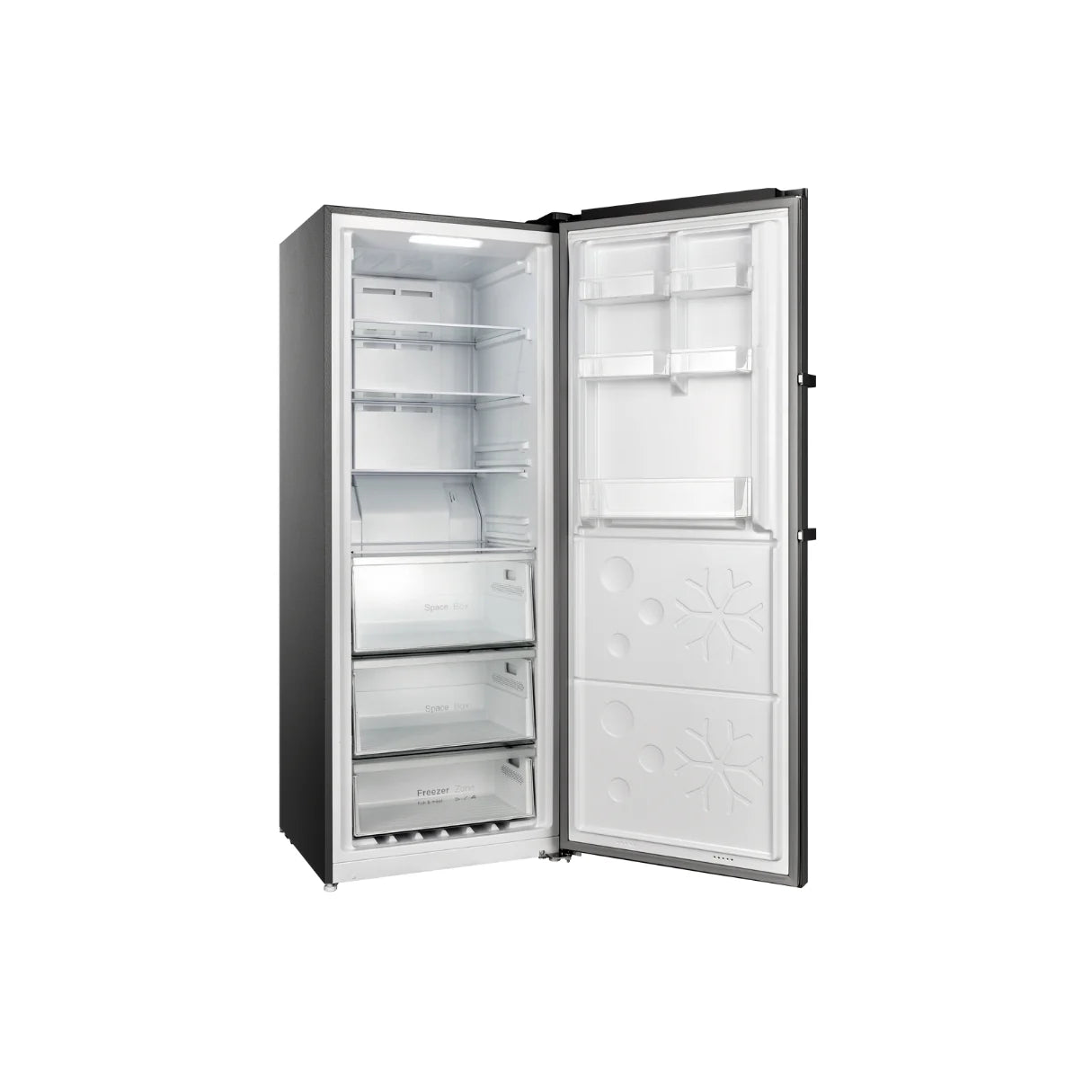 Chiq 380L - CSH379NBSR5 Upright freezer Black Steel Right hinge