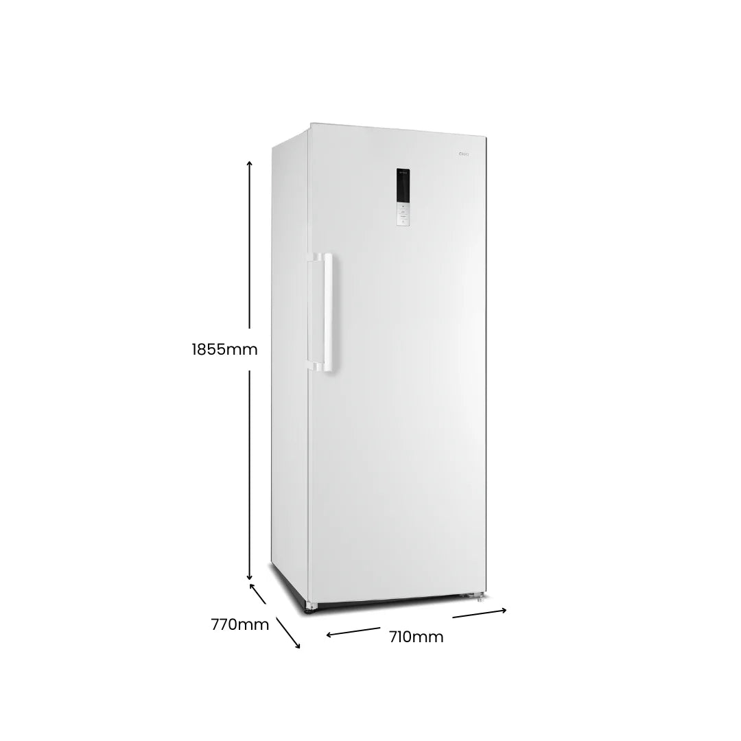 Chiq 380L Upright freezer White Right hinge