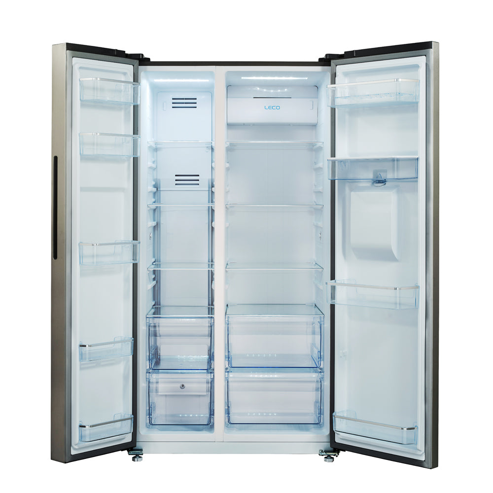 CHIQ 559 Silver Side by Side Refrigerator