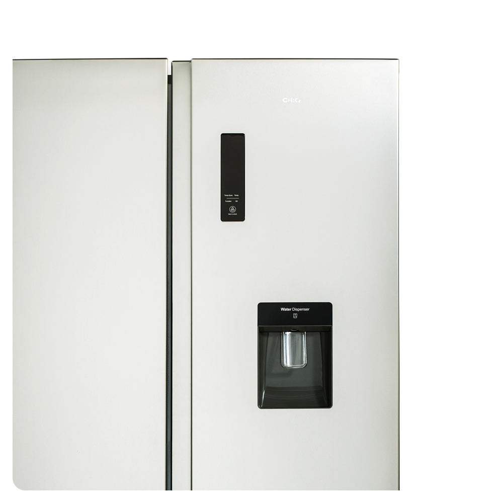 CHIQ 559 Silver Side by Side Refrigerator