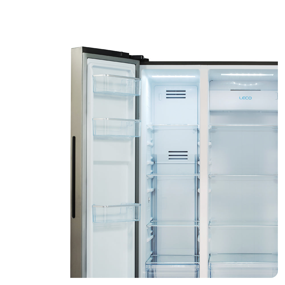 CHIQ 559 Silver Side by Side Refrigerator