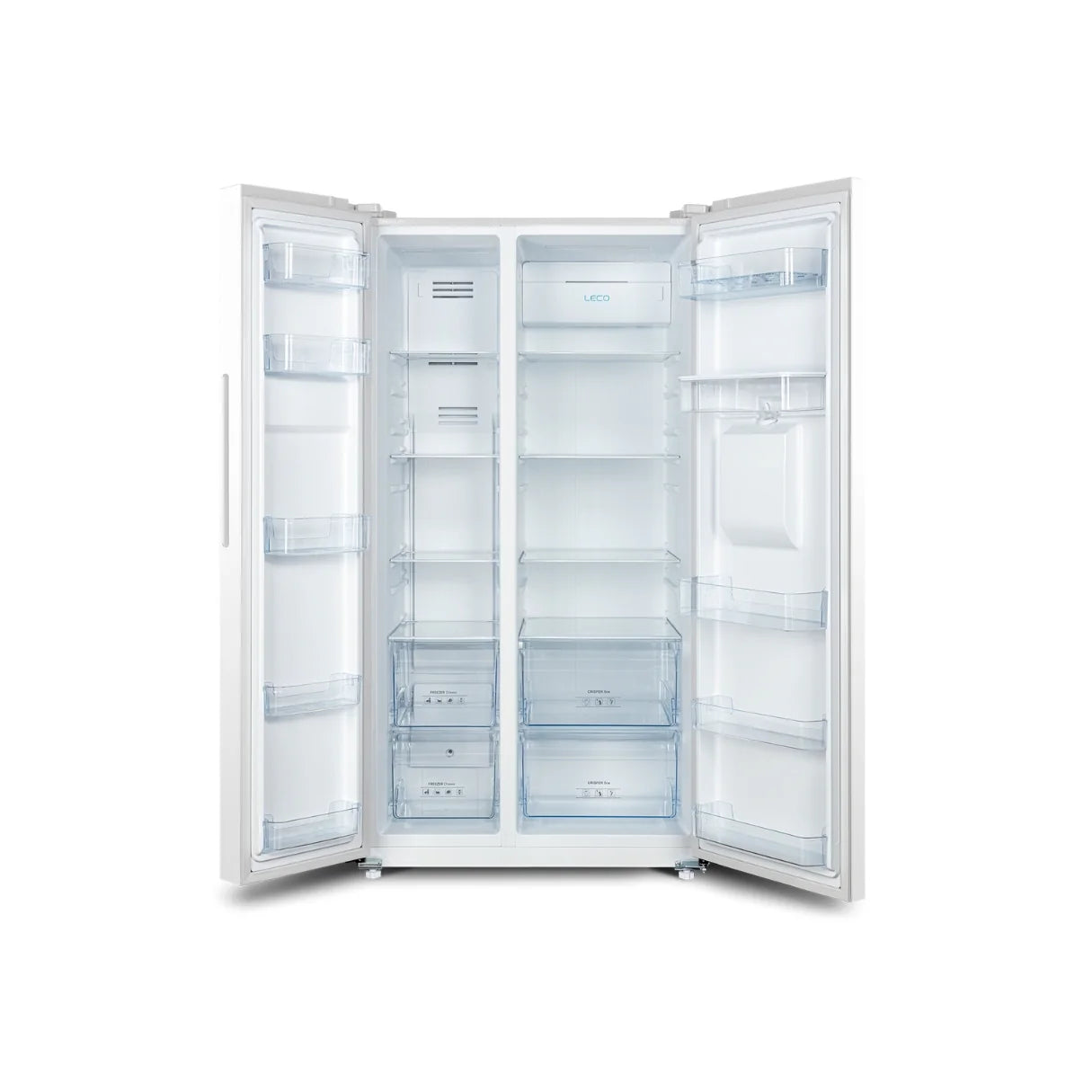 Chiq 559L Side by Side fridge with water dispenser White
