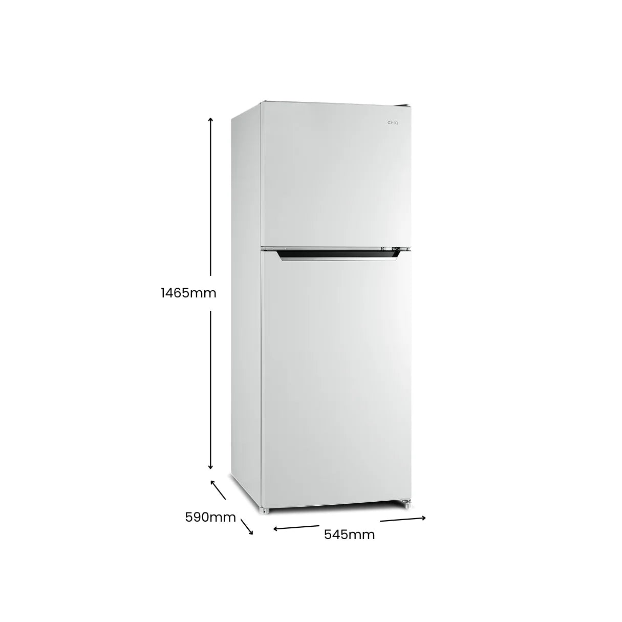 Chiq White 202L Top mount fridge