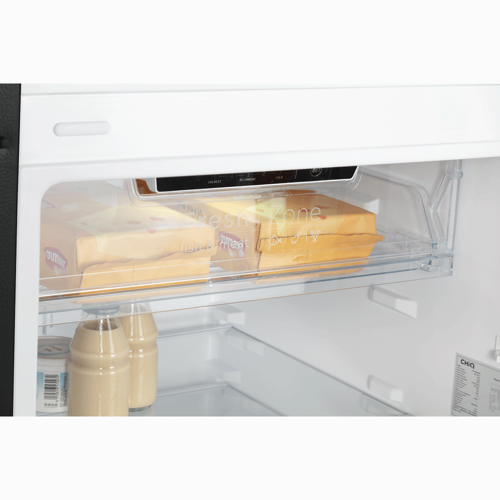 Chiq 348L Black top mount fridge