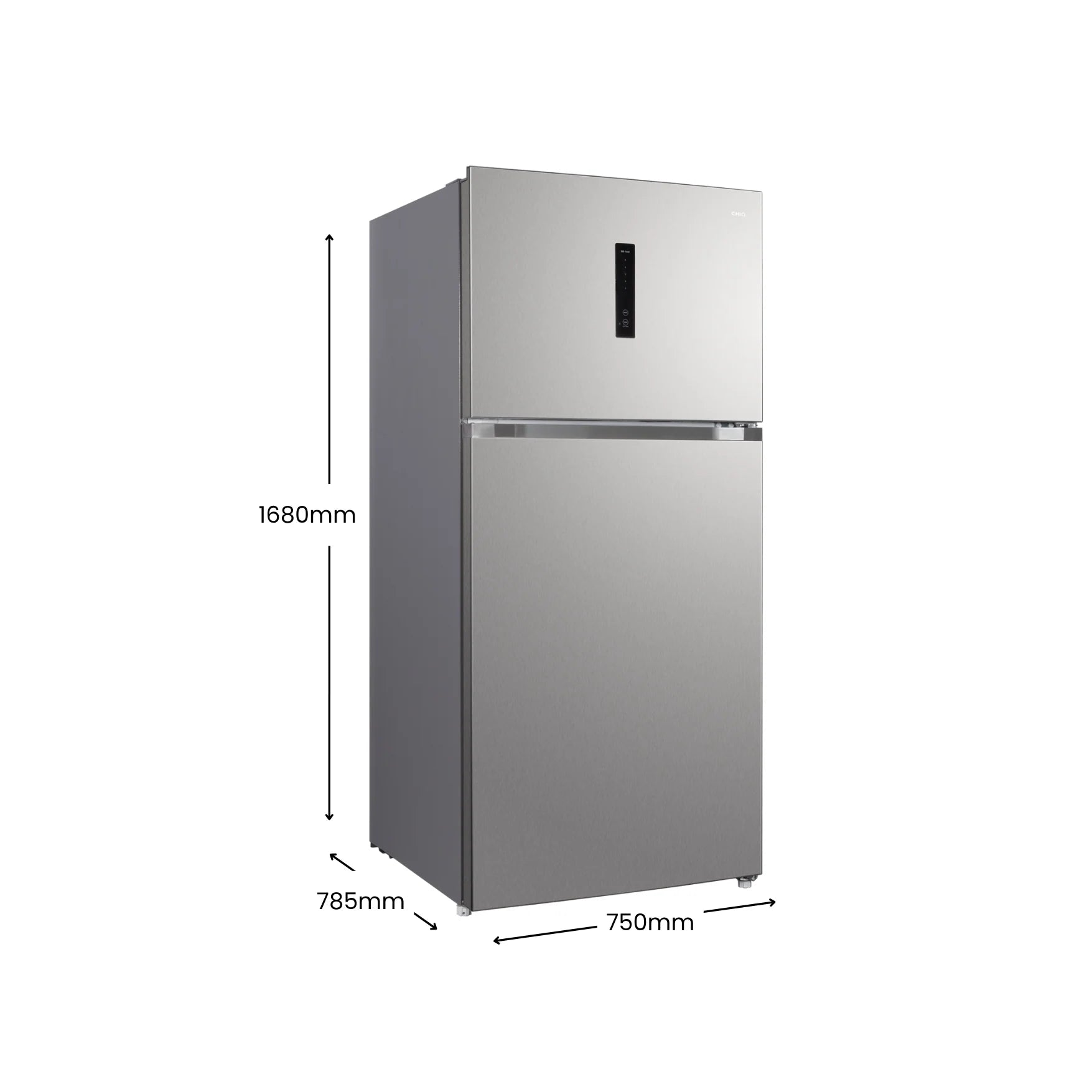 Chiq 515L Top Mount fridge Stainless Steel