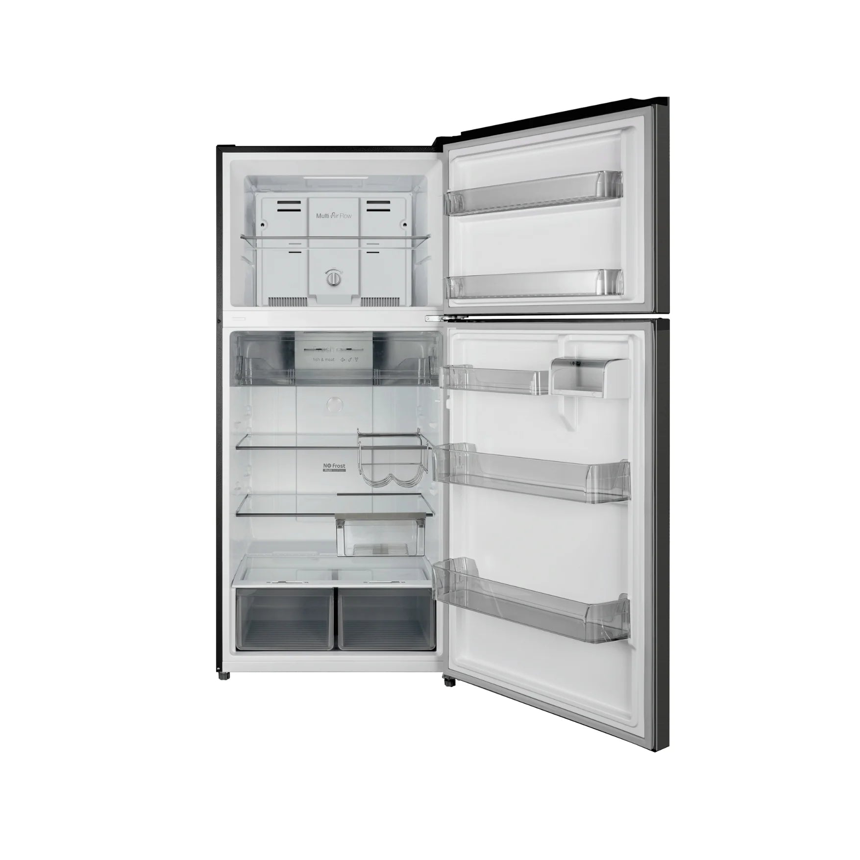 Chiq 515L Top Mount fridge Black Steel