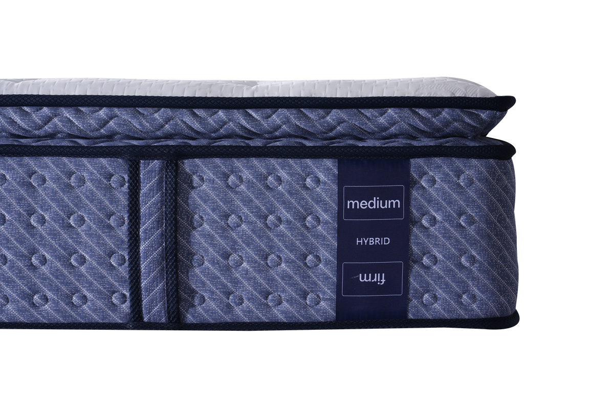 Belberry Comfort  30cm Pillowtop Med/Firm Hybrid Pocket Spring Reversible Queen Mattress