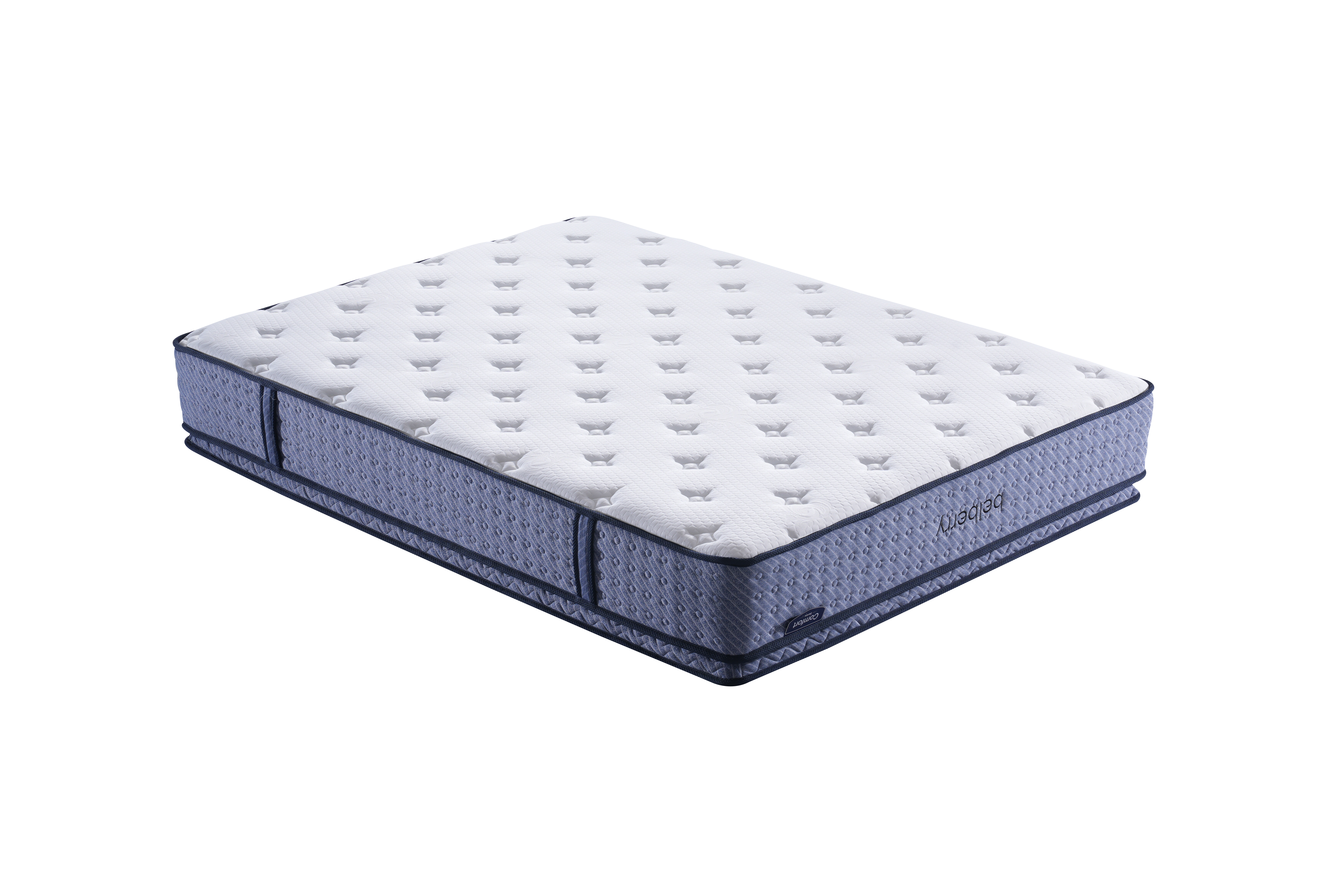 Belberry Comfort  30cm Pillowtop Med/Firm Hybrid Pocket Spring Reversible Queen Mattress