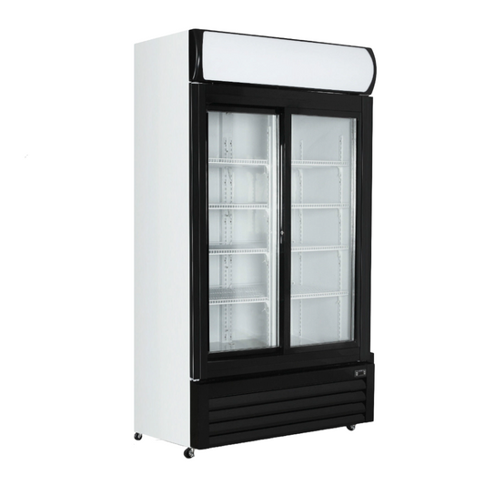 Eurotag 1000Lt Double door display fridge