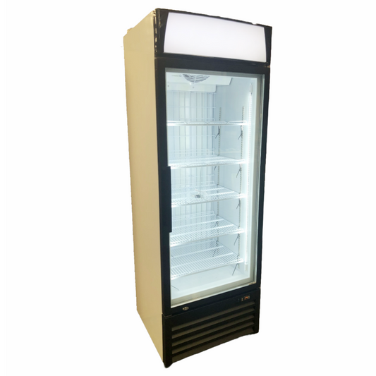Eurotag 490L Single glass door commercial upright freezer
