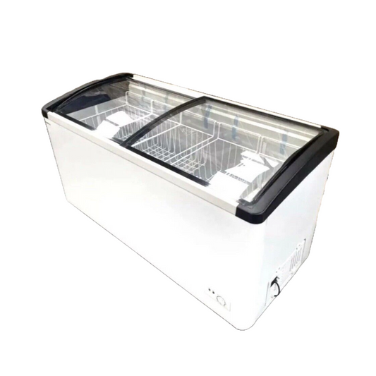 Eurotag 610Lt Angle top sliding glass chest freezer