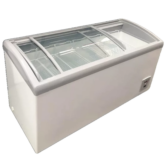 Eurotag 620Lt Angle top glass commercial chest freezer