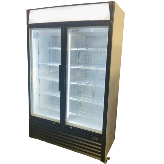 Eurotag 890L double glass door commercial upright freezer