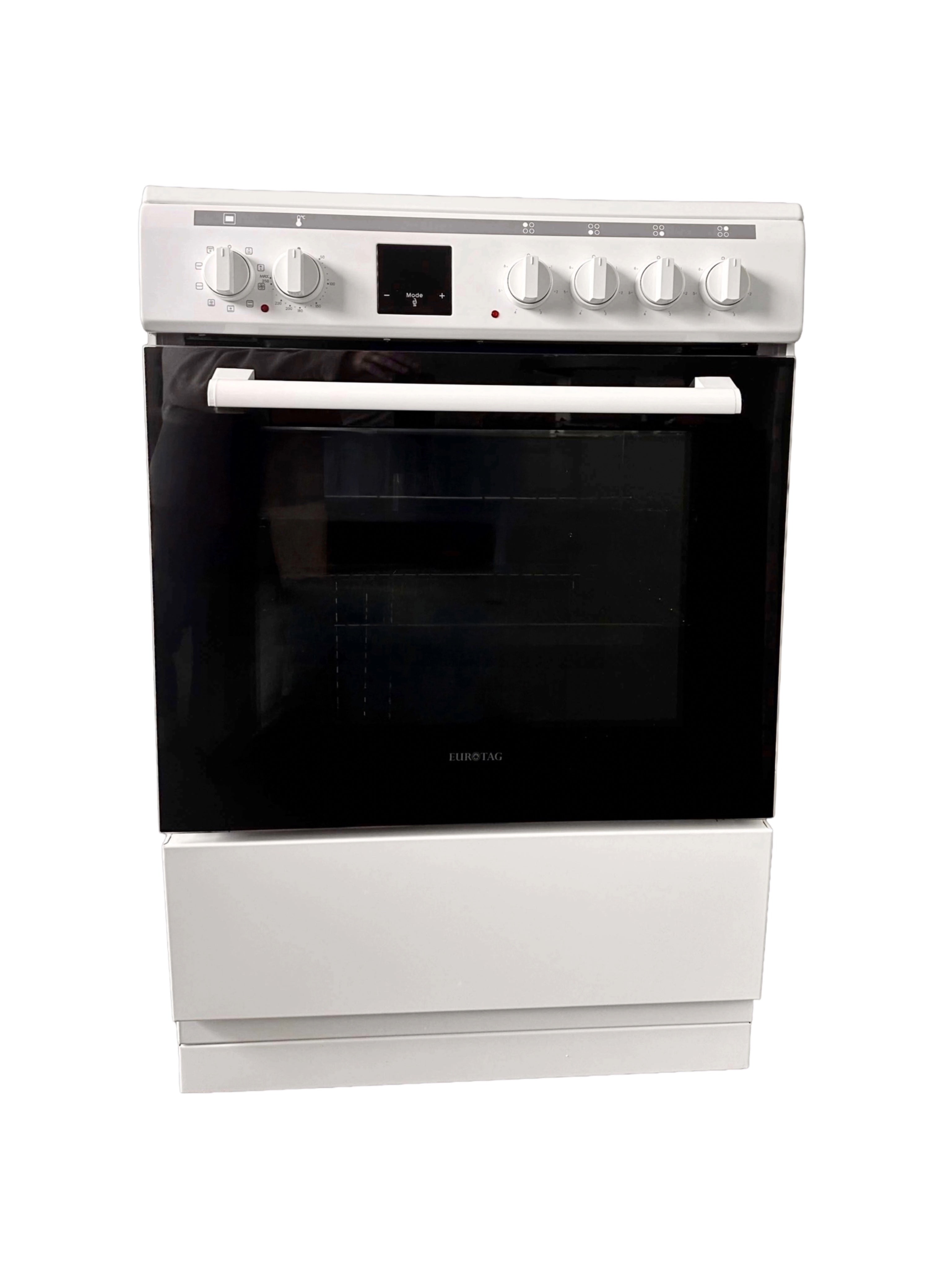 Eurotag 60cm Freestanding ceramic electric oven - White