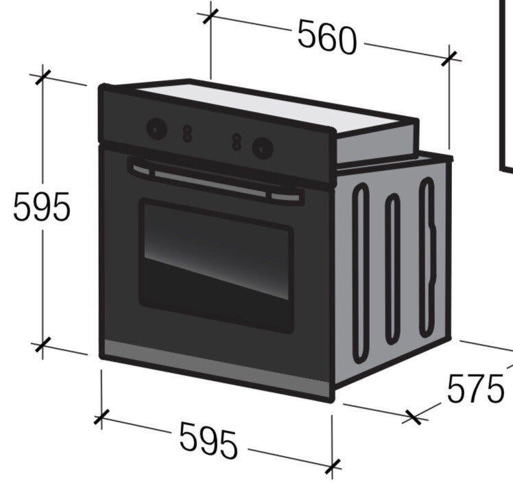 Fornelli 60cm in built electric oven