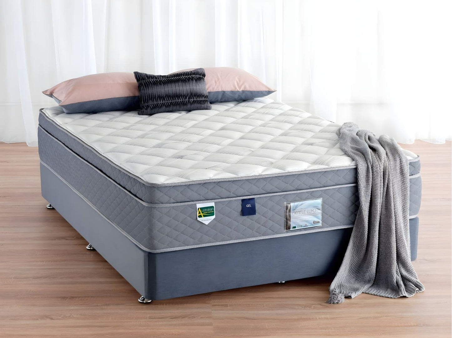 Mirelli Cooling Luxury gel 33cm pillow top pocket spring mattress