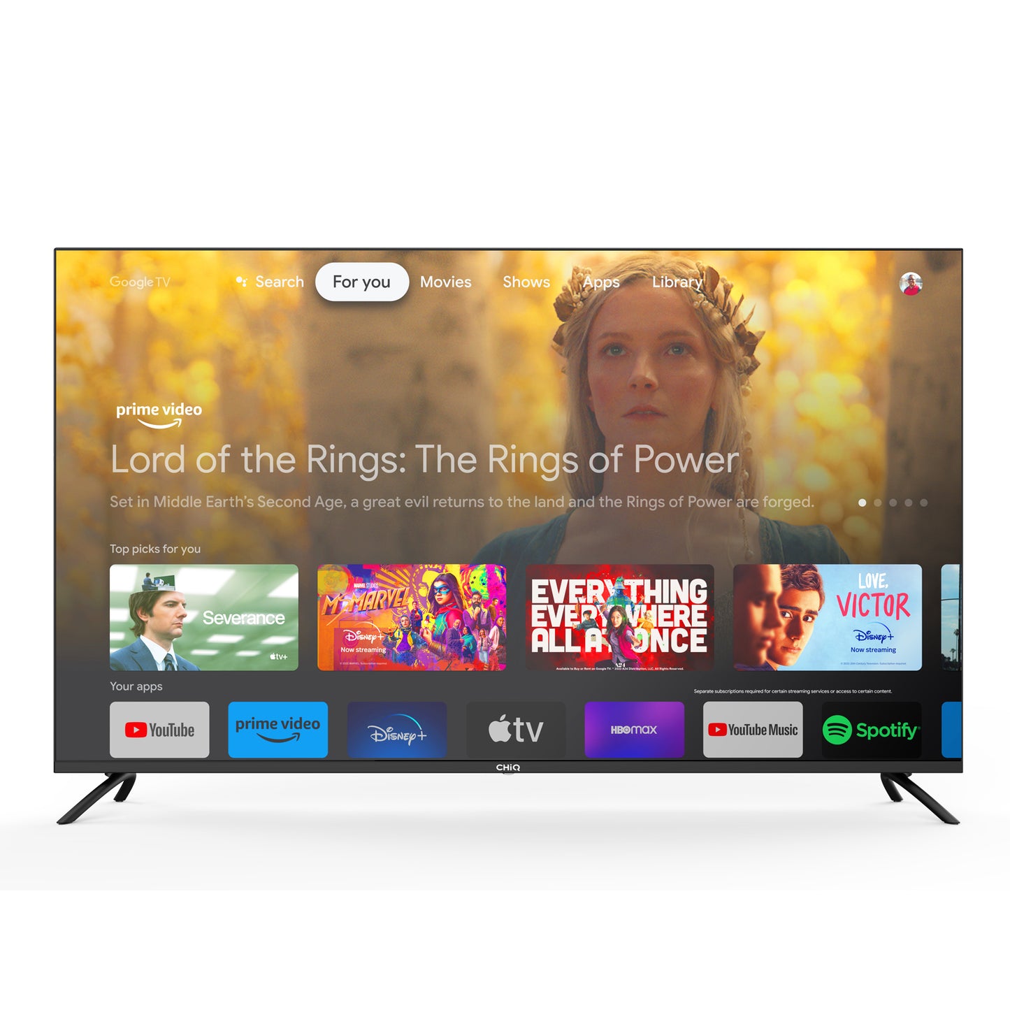 Chiq 55" LED 4K UHD Google tv