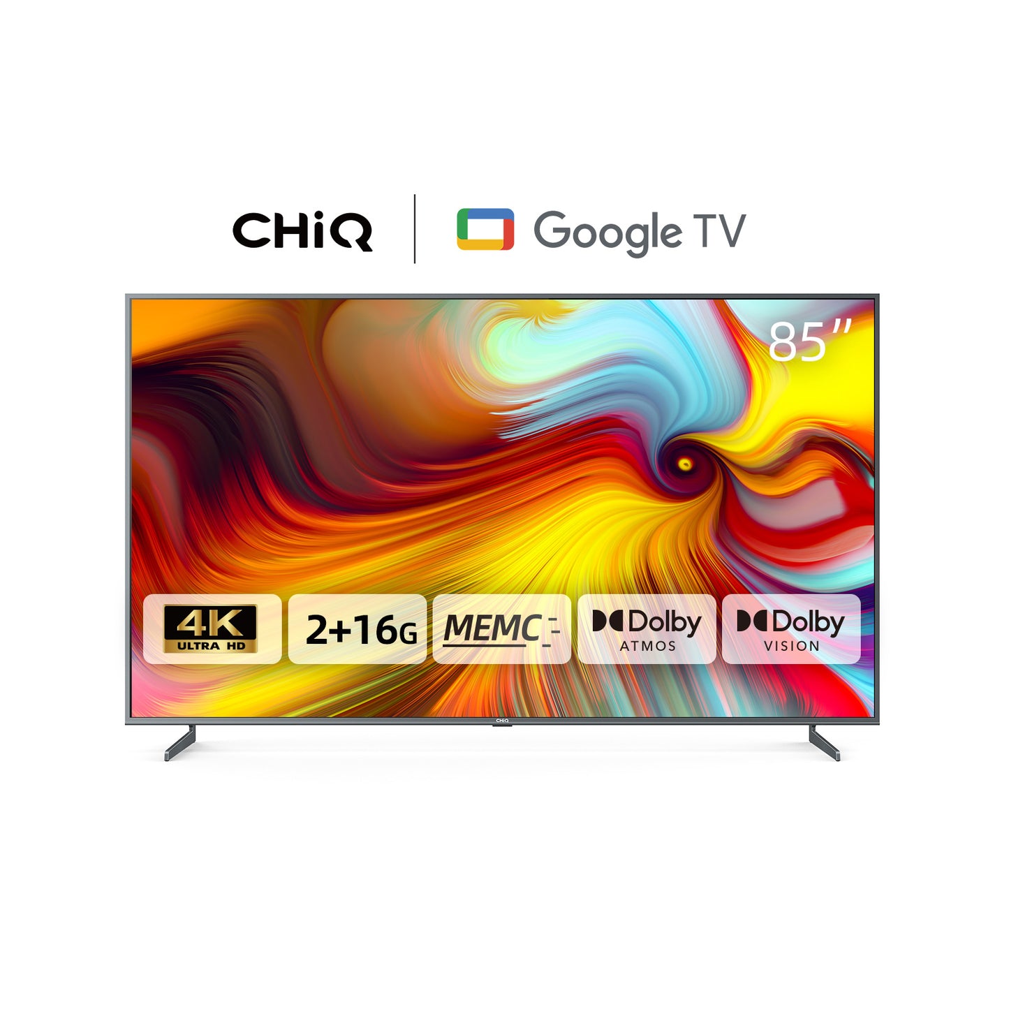 Chiq 85" 4K UHD LED Google Tv