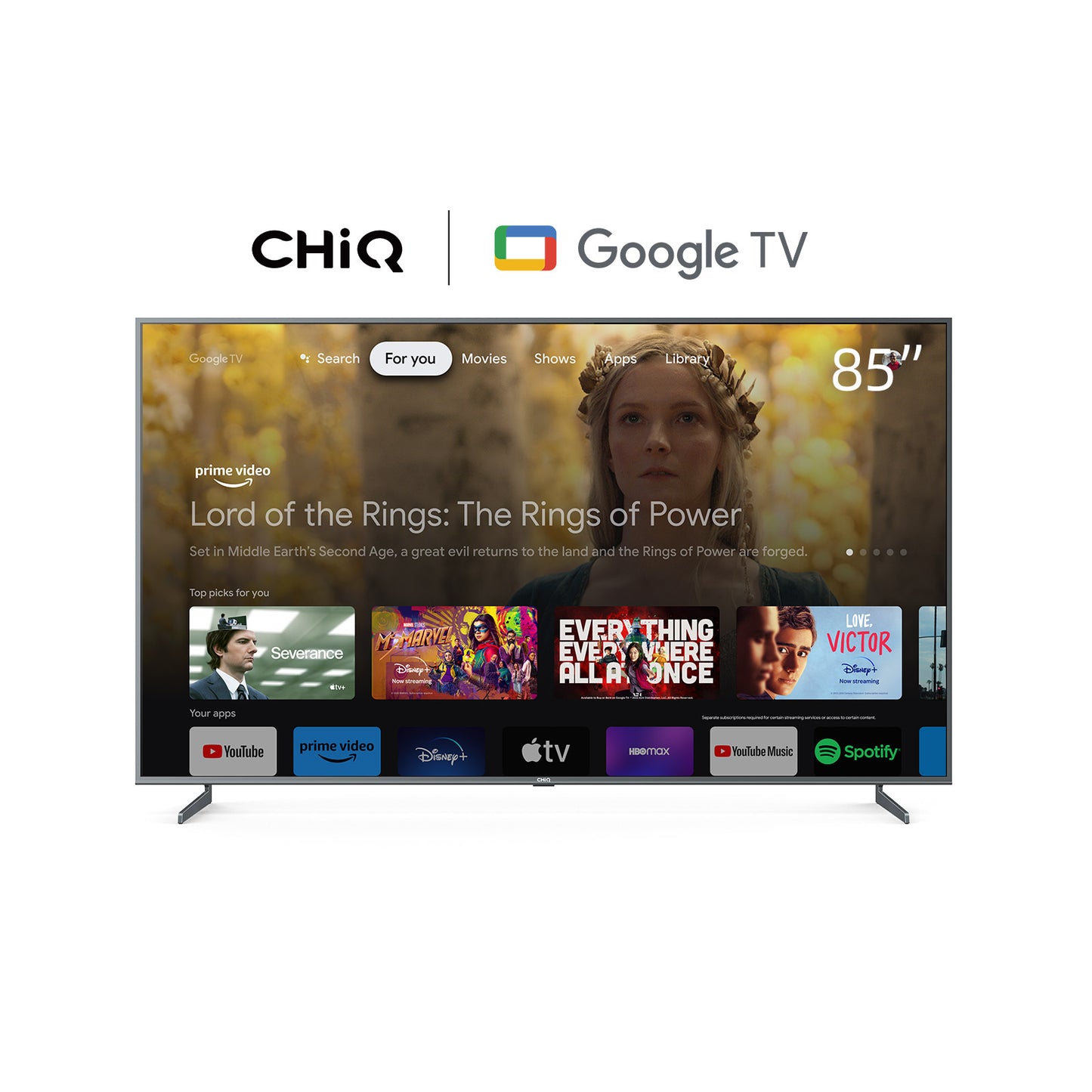 Chiq 85" 4K UHD LED Google Tv