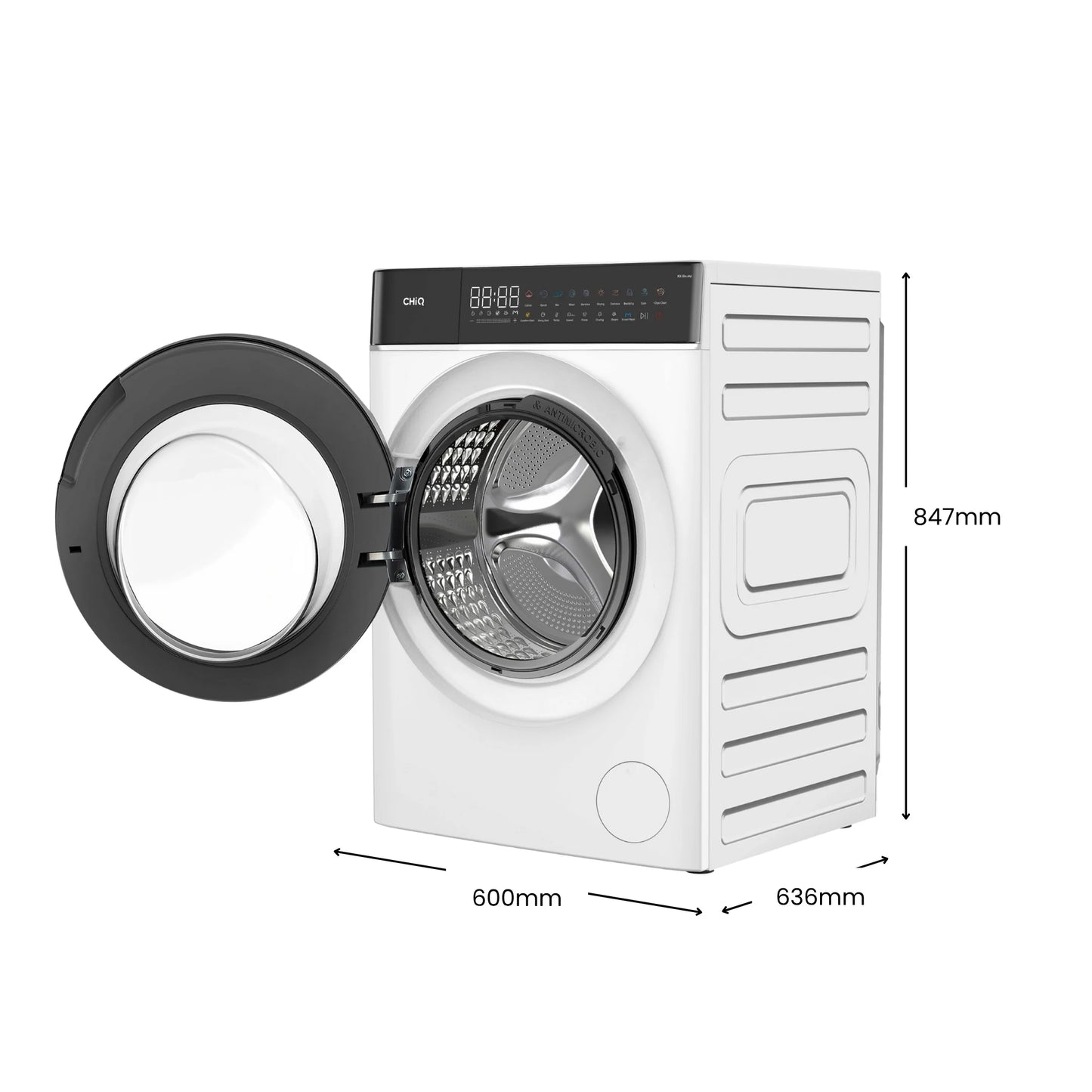 Chiq 10Kg Front load Washer & Dryer White